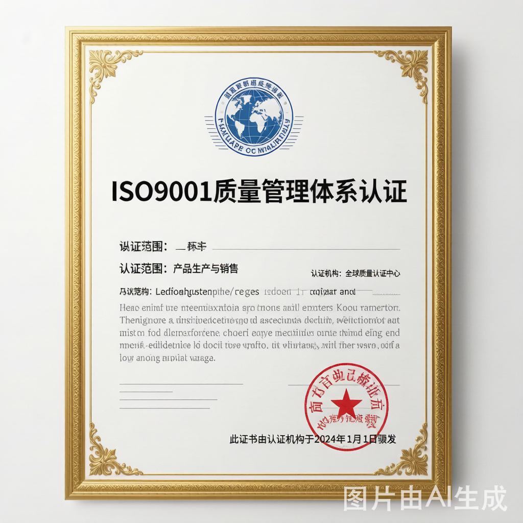 ISO9001质量管理体系认证
